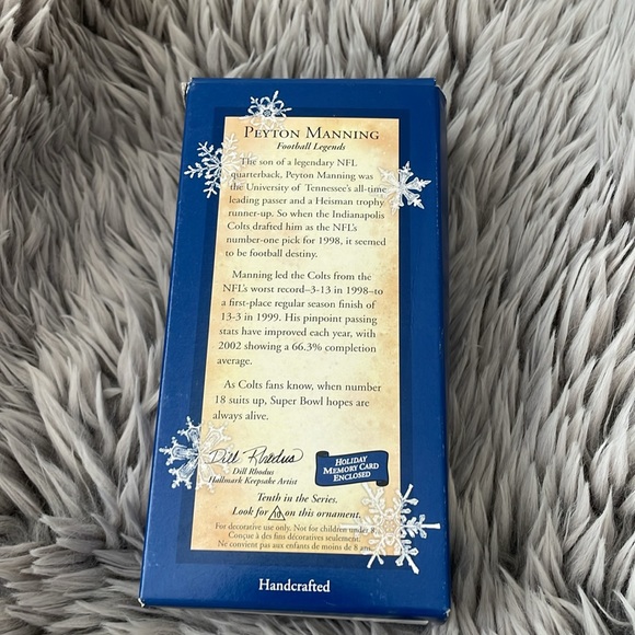 Peyton Manning Football Legends Collectors Series. - Picture 2 of 7